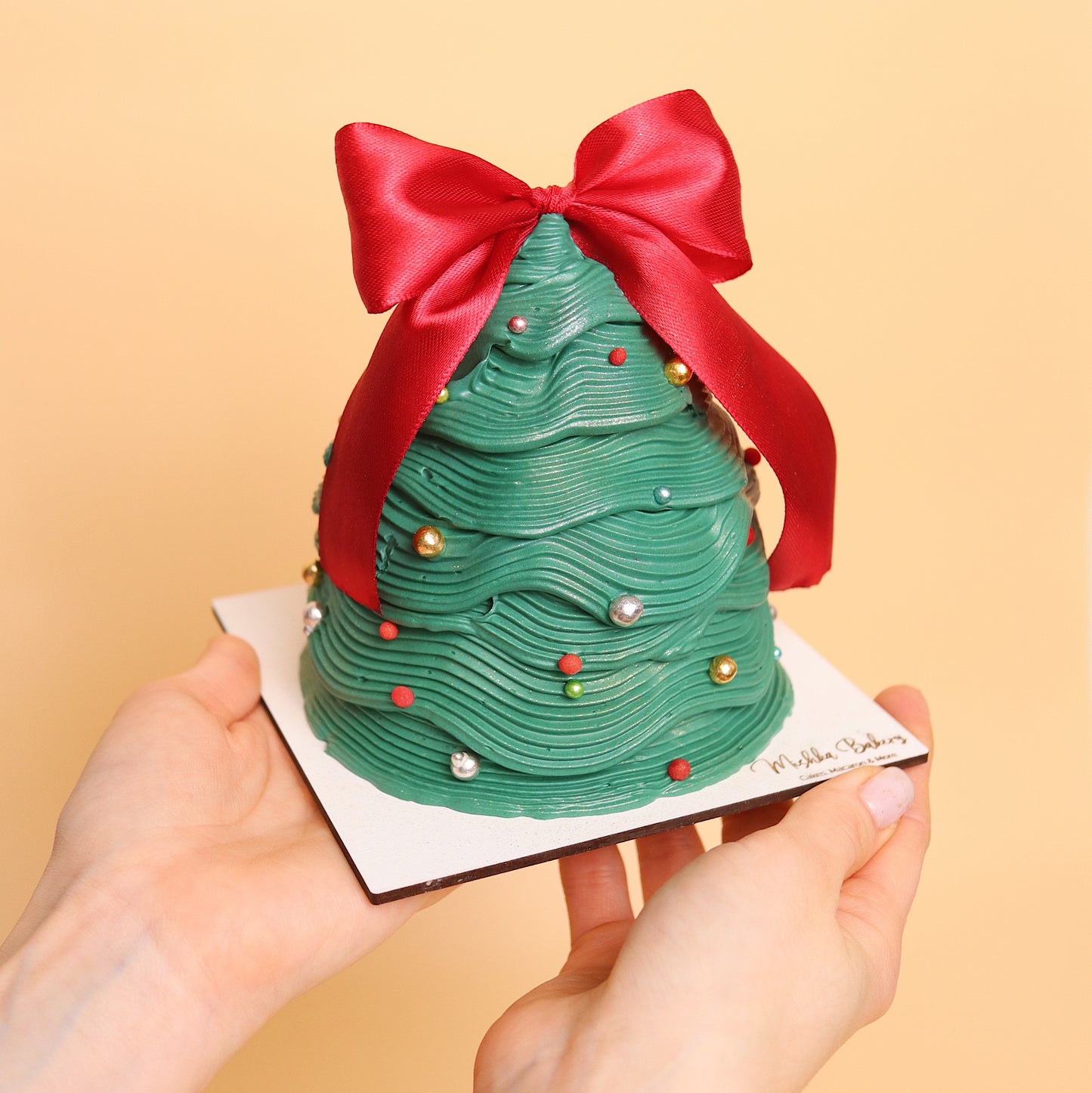 Коледна бенто торта "Елха"